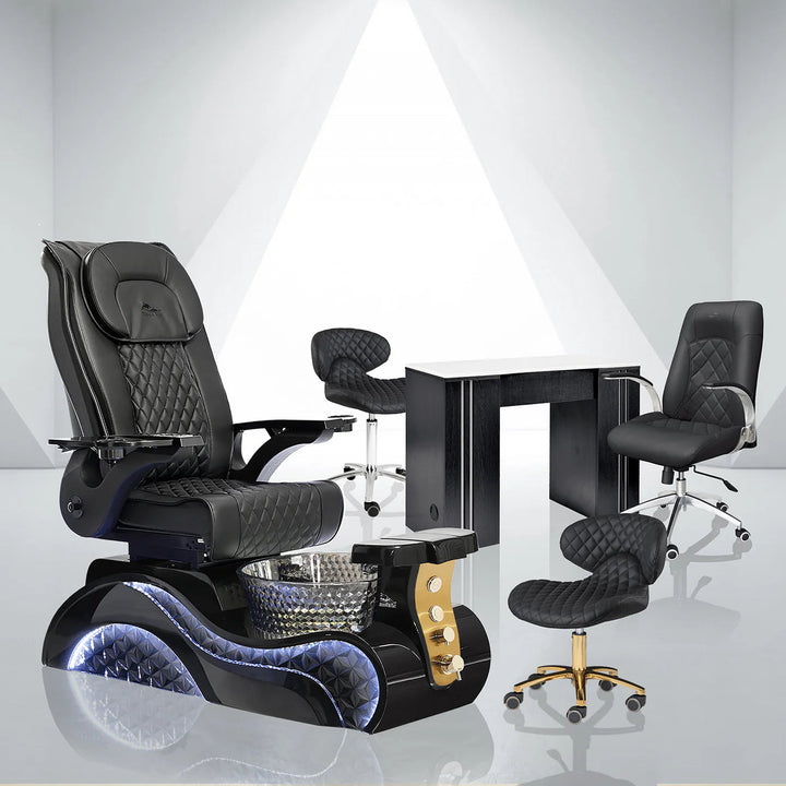 Lucent II Gold Edition Pedicure Chair Package Deal