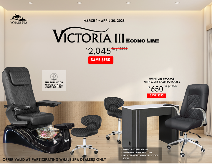 Victoria III Pedicure Chair Package Deal